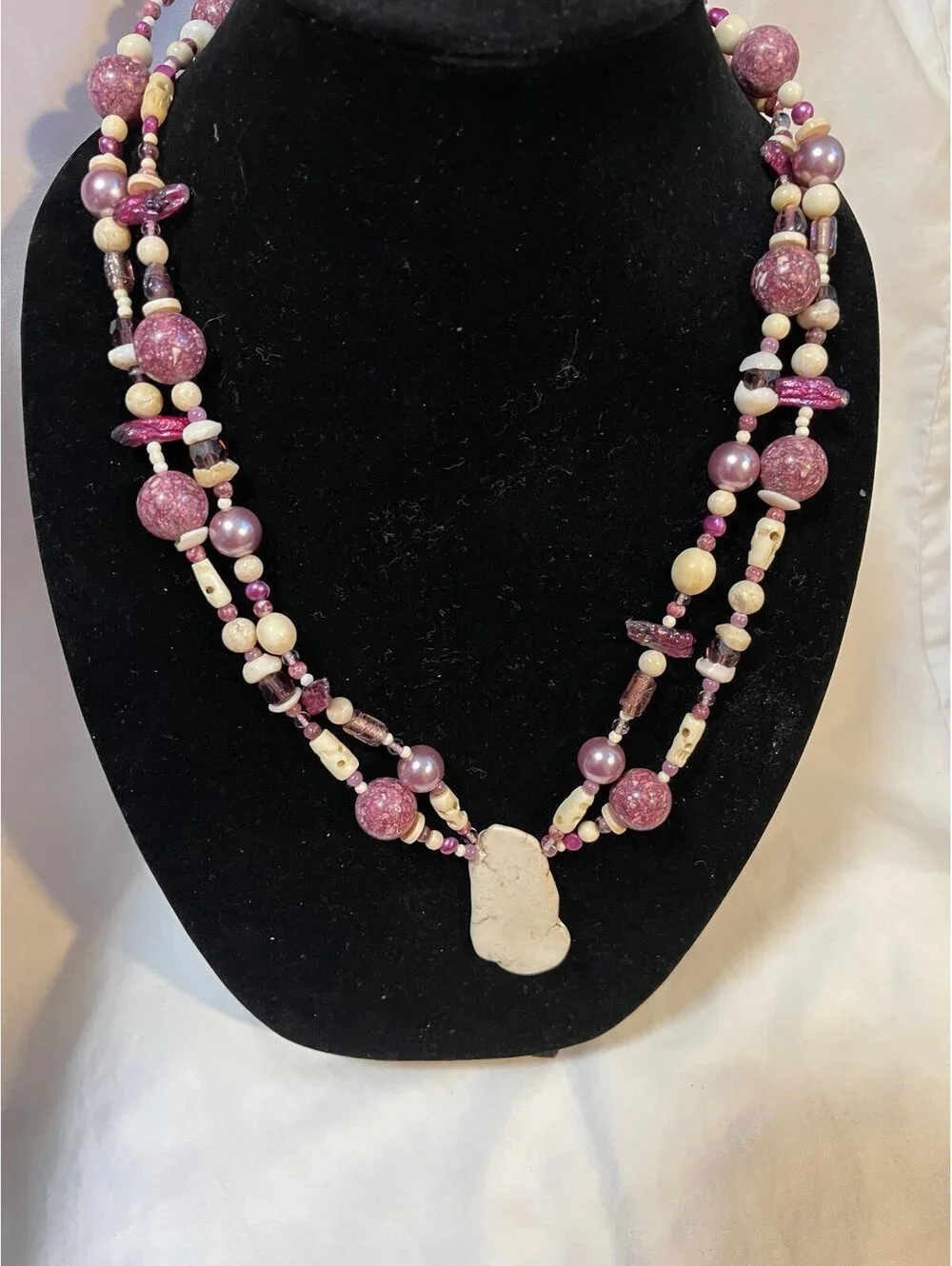 Modern Artisan One Of A Kind Necklace With Matching Bracelet